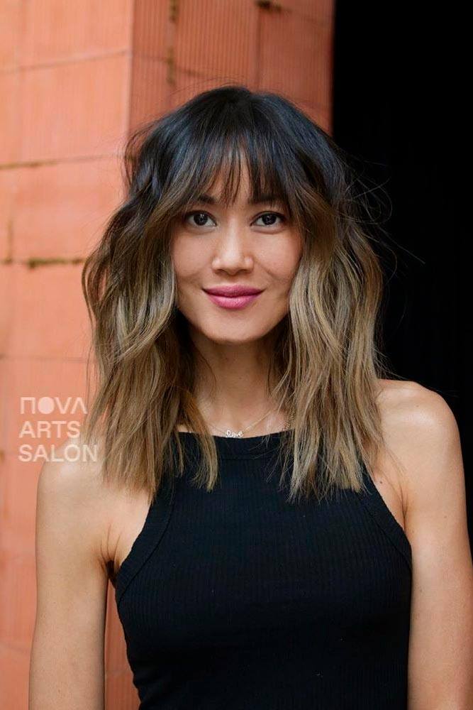Shaggy Layered Ombre Hairstyles #ombrehair #layeredhair