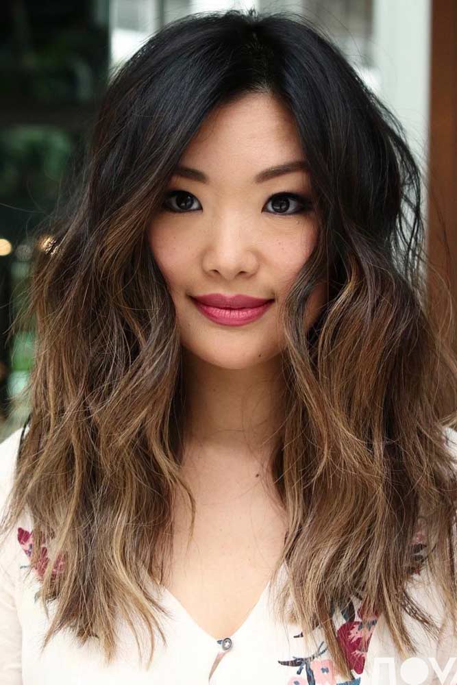 Black To Brown Ombre Hair #blackombre #wavyhairstyle