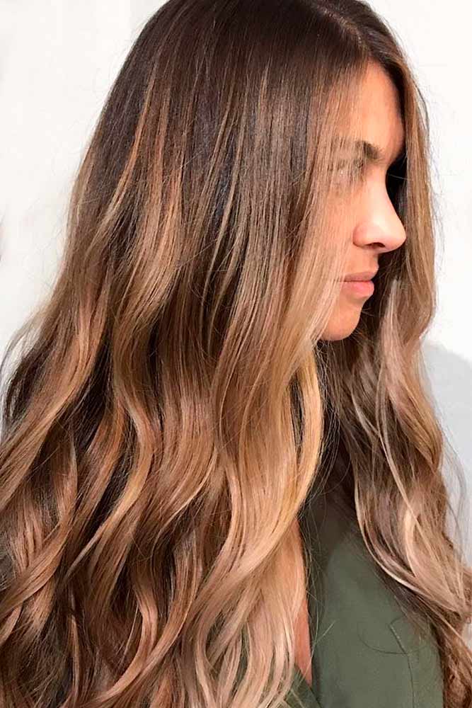 Trendy Brown Ombre Hairstyle 