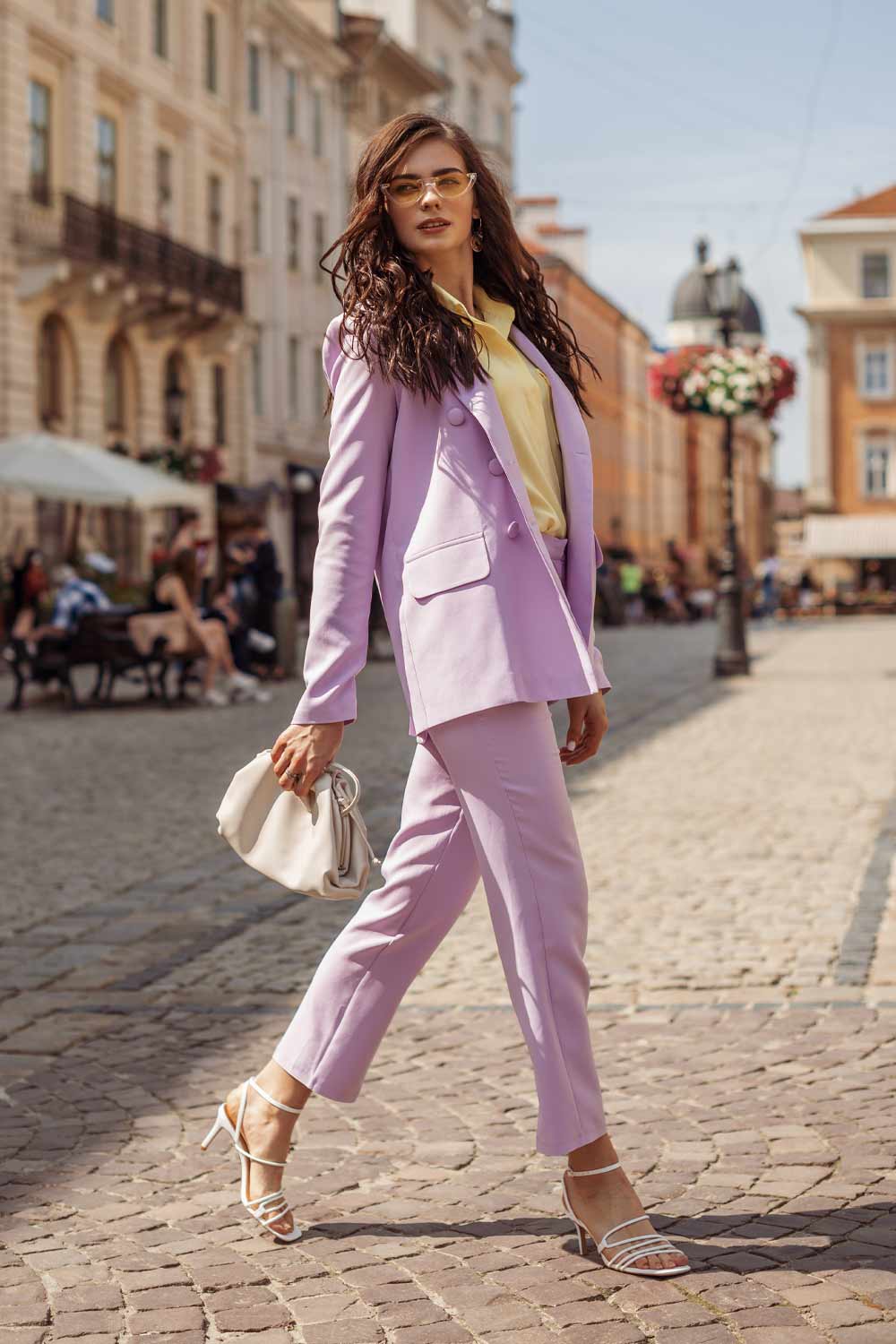 Pastel Purple Suit as Work Outfits