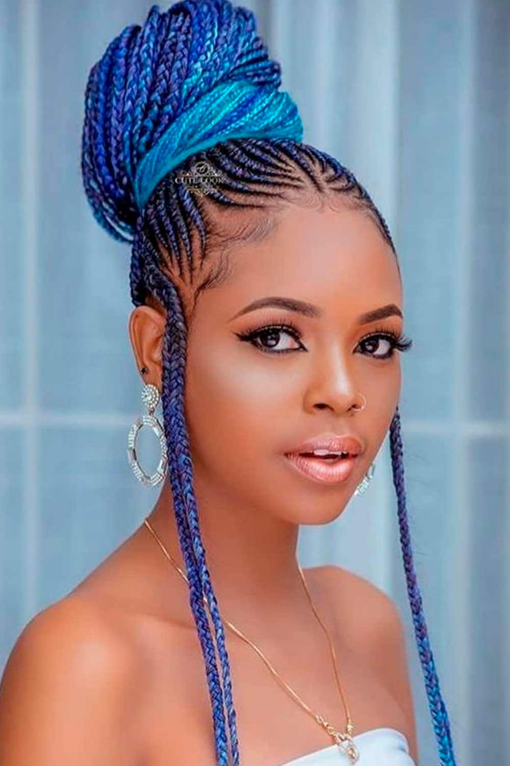 How Long Do Fulani Braids Last? #bluehair #braidedhairstyles