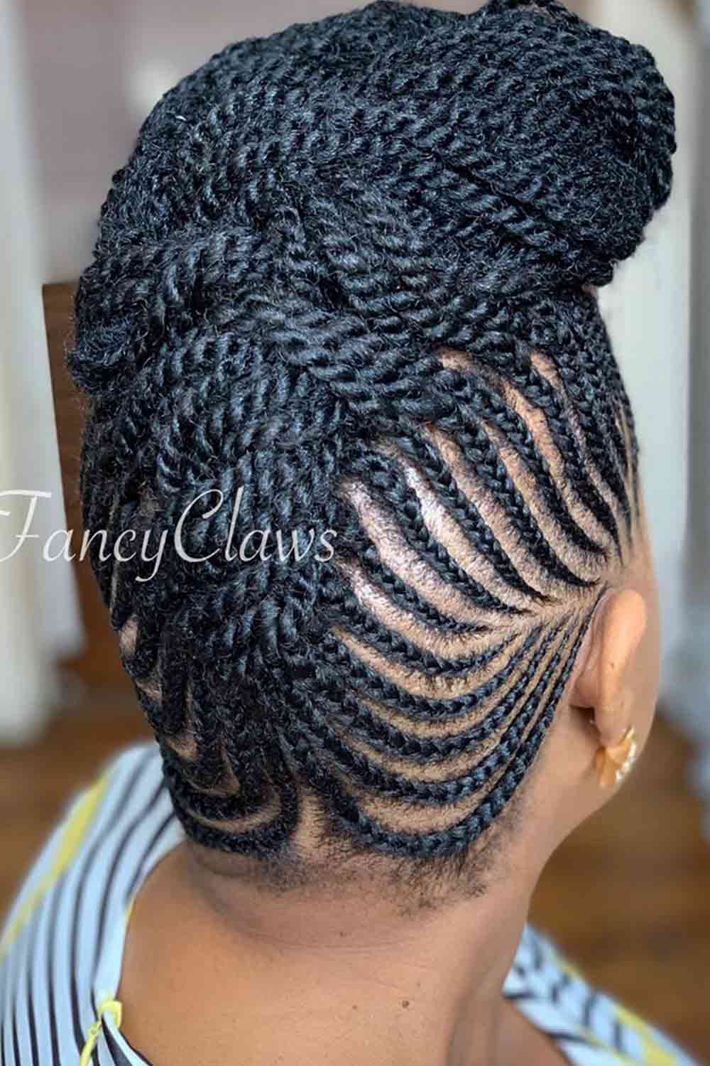 Braided Mohawk Updo #braidedupdo #mohawk