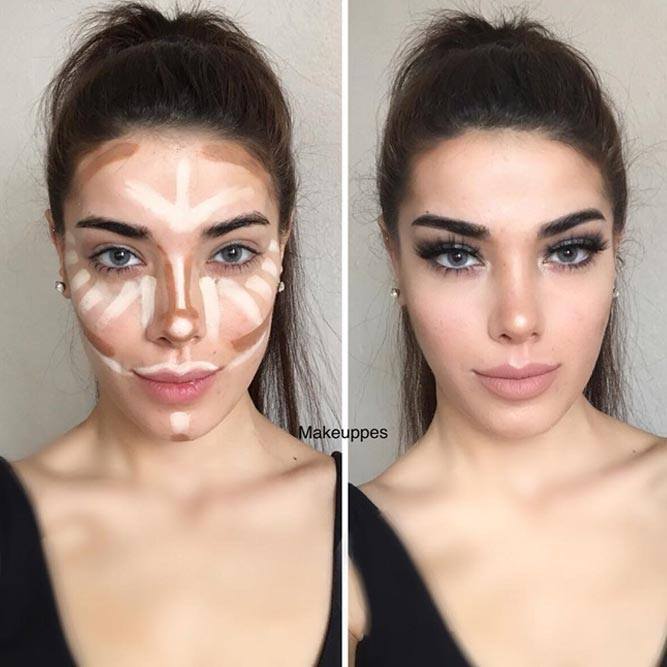 How To Contour Rectangle Face Shape