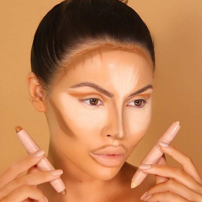 How To Contour Diamond Face Shape