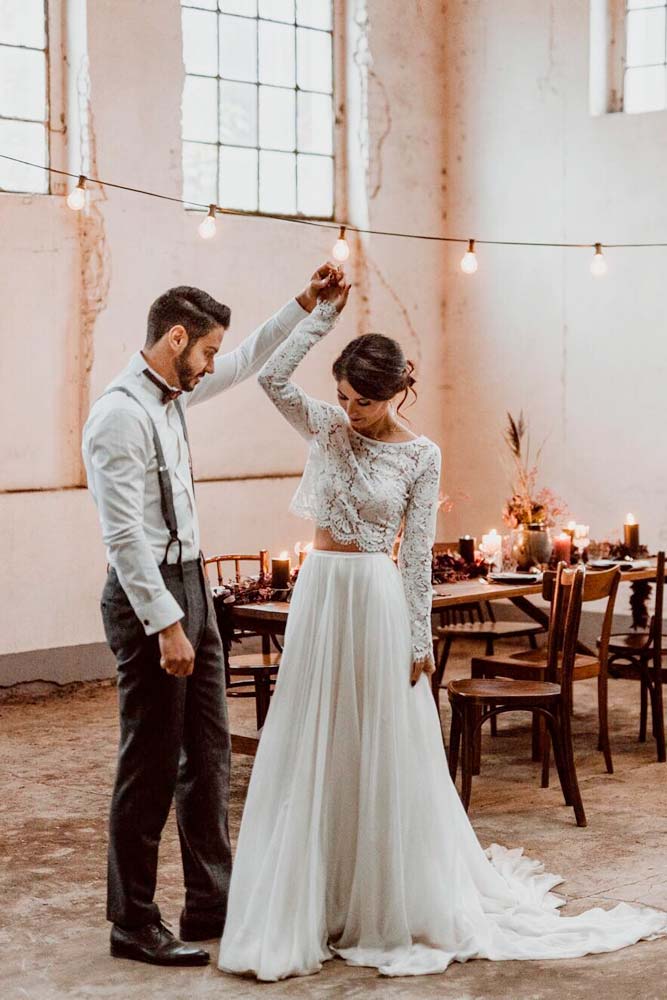 Separated Wedding Dress #separateddress