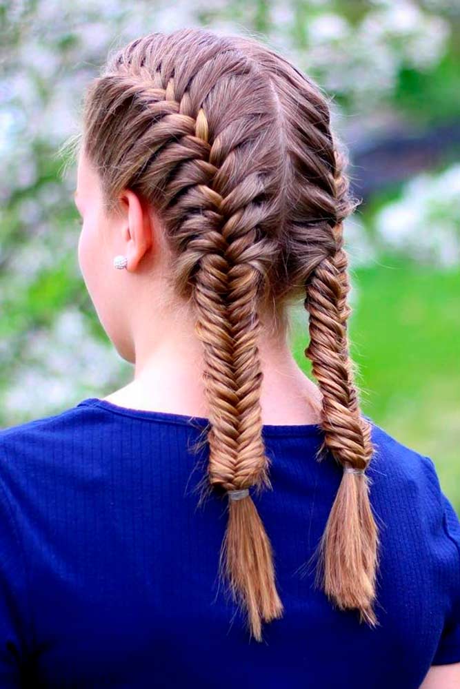 French Braids Pigtails #frenchbraids #braidspigtails