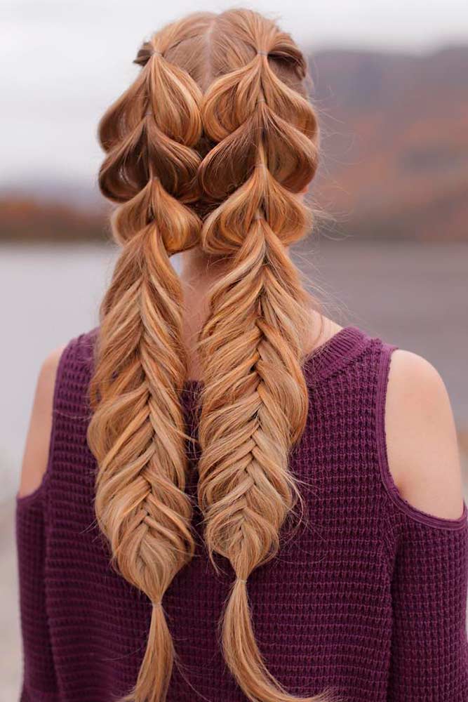 Fishtail BRaids #fishtailbraids #longbraids