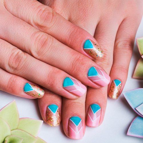 Soft Pinky Chevrons For Real Ladies