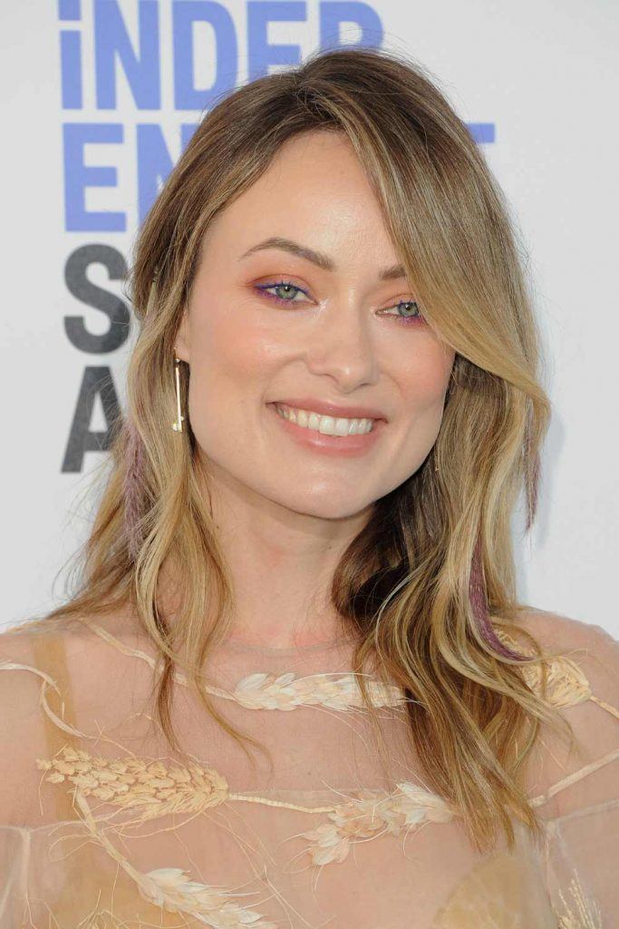 Olivia Wilde with Blonde Wavy Bob