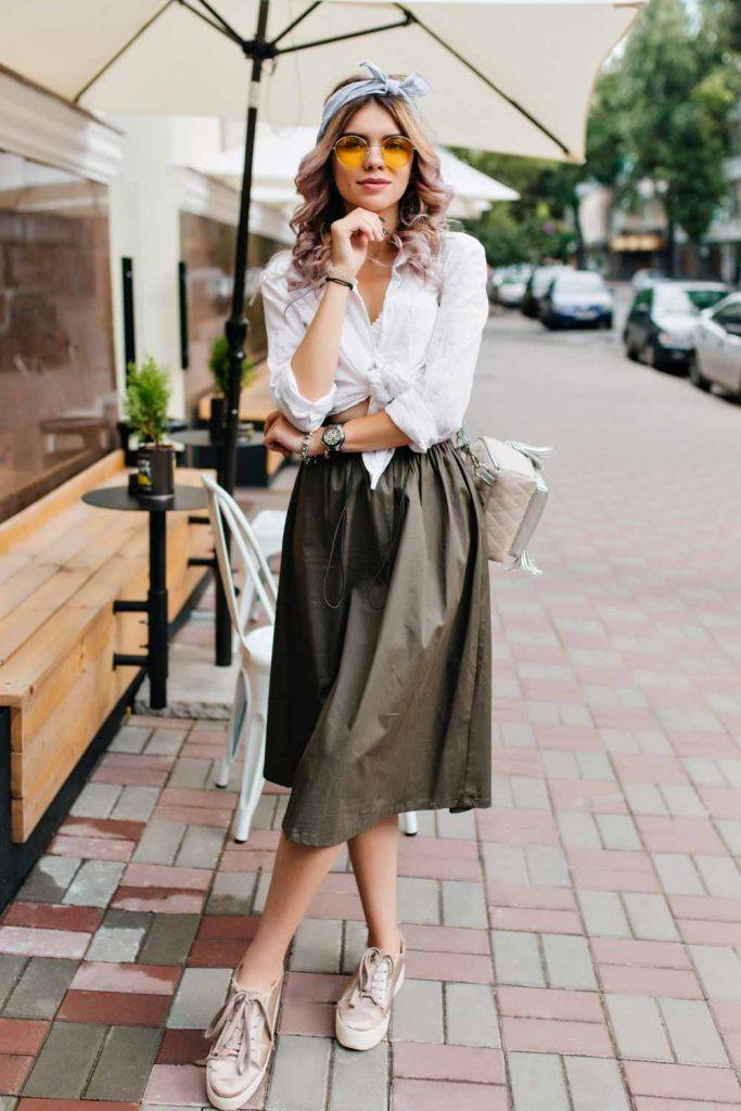 Summer Outfits with Skirt and Shirt