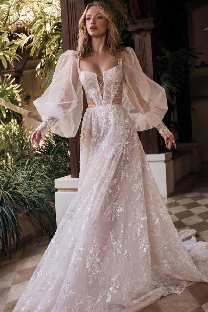 unique lace vintage wedding dresses