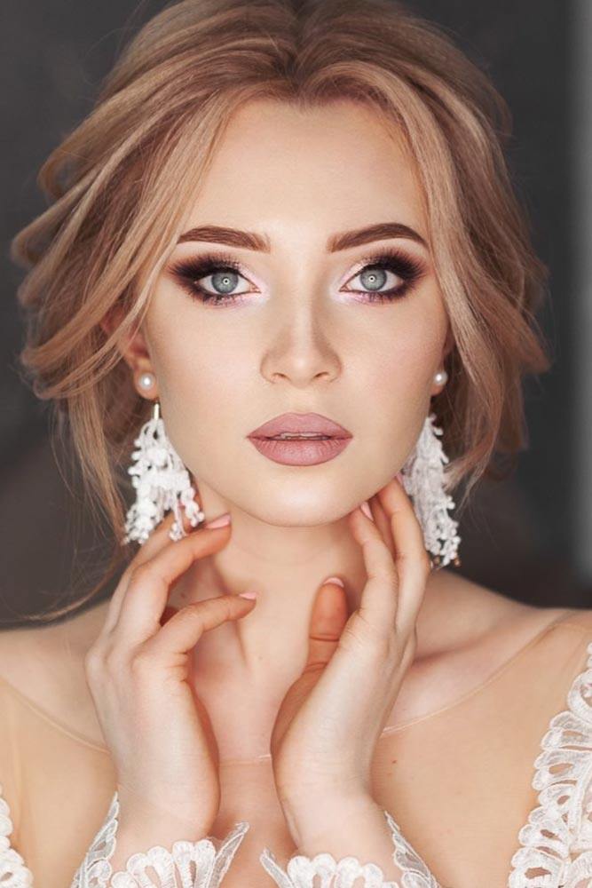 Expressive Smokey-Eyes Wedding Makeup Ideas