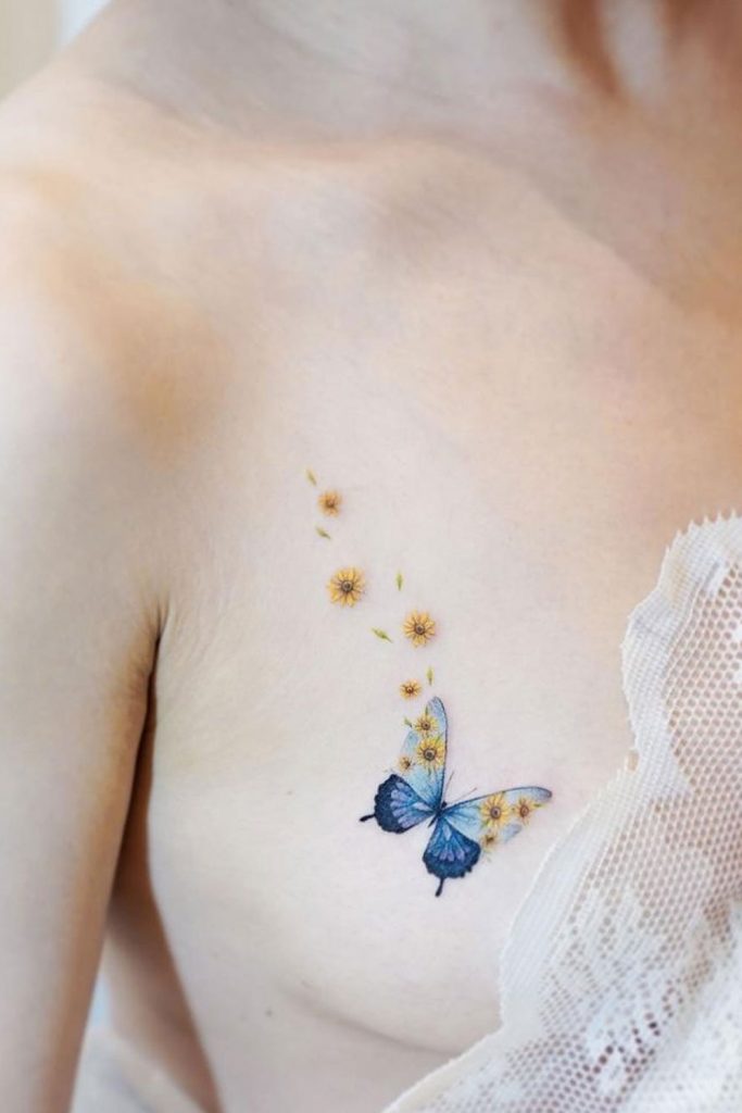 25 Simple Butterfly Tattoo Ideas Full of Meaning  Tattoo Glee