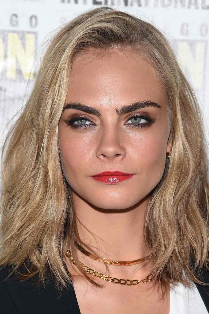Cara Delevingne with Neutral-Toned Blonde