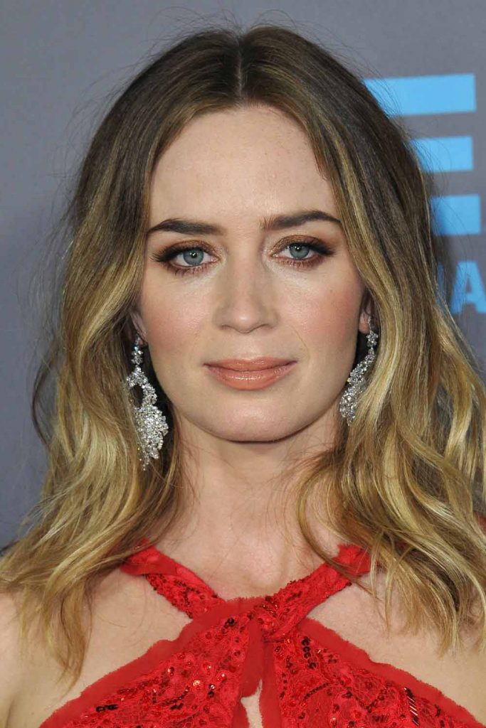 Emily Blunt with Dirty Blonde Ombre