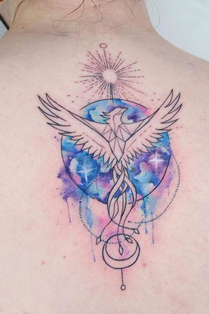 Share more than 83 purple phoenix tattoo best - in.eteachers
