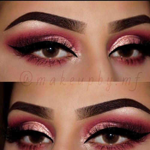 Rose Gold Ombre Eyes Makeup Ideas