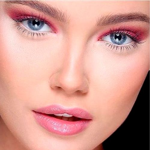 Soft Gold-Rose Makeup Looks With Pink And Nude Lips