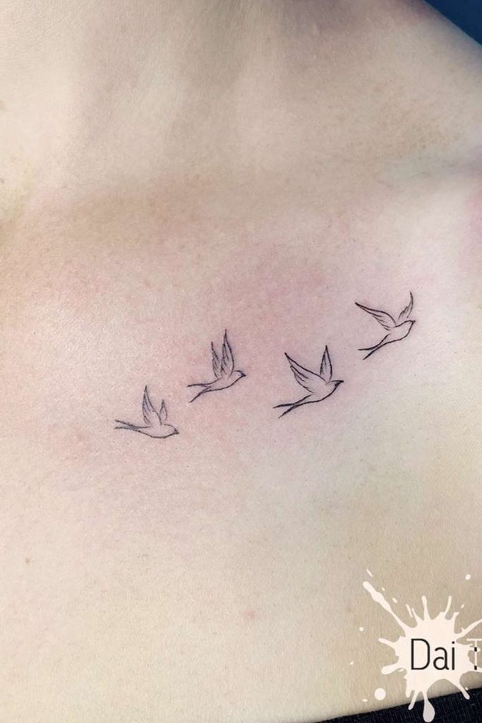 Freedom / Flying Birds temporary tattoo – Tattooed Now !