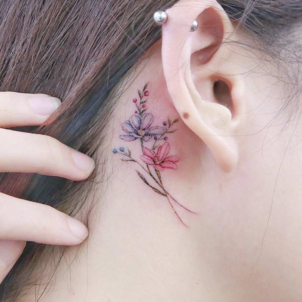 Behind The Ear Tattoos: Full Guide With Ideas 