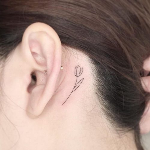 Behind The Ear Tattoos: Full Guide With Ideas - Glaminati.com