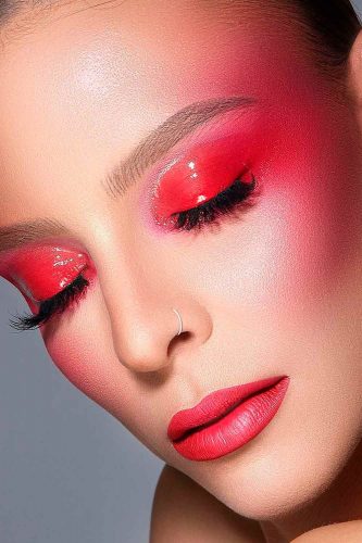 Red Glitter Shadow
