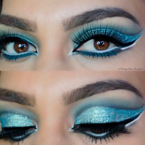 Sky Blue Cut Crease