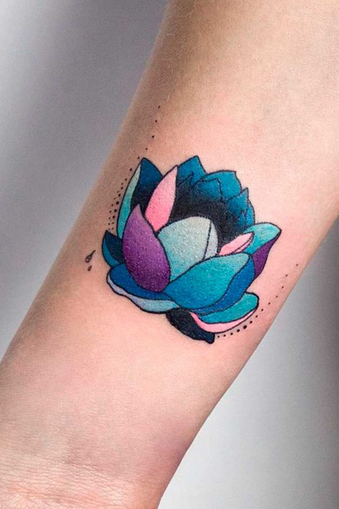 46 Best Lotus Flower Tattoos On Chest
