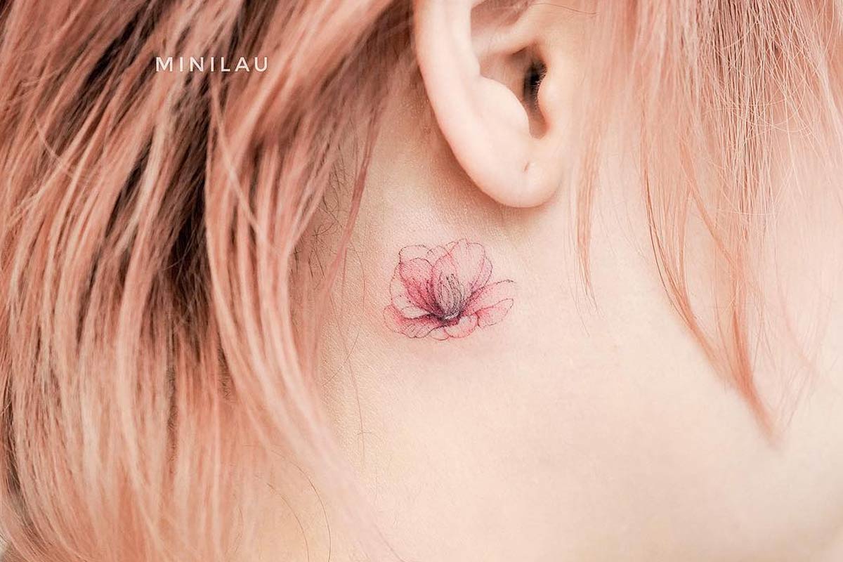 Behind The Ear Tattoos: Full Guide With Ideas - Glaminati.com