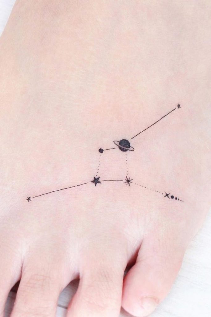 Cancer Zodiac Sign Tattoo