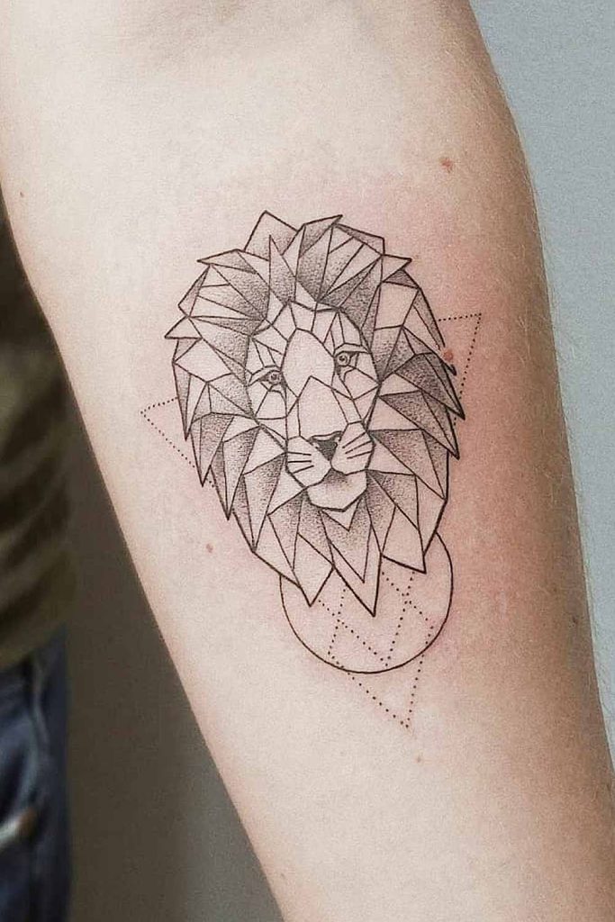 Leo Dotwork Tattoo Design