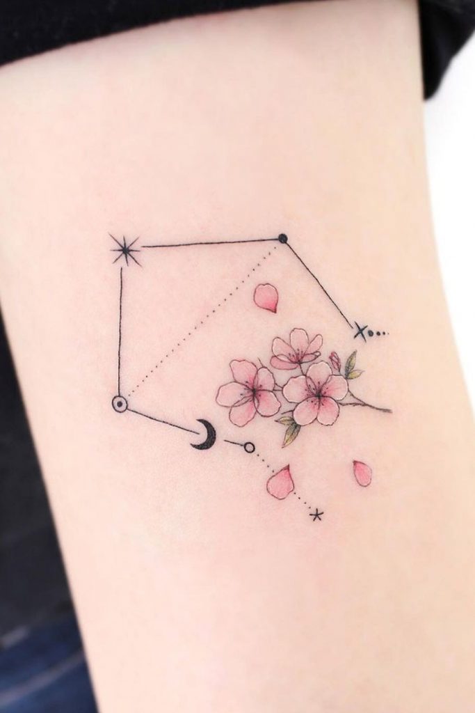 Libra Zodiac Sign Tattoo