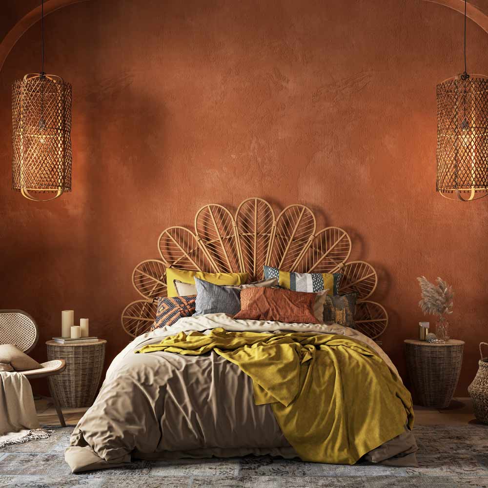 Boho Bedroom with Rustic Colors