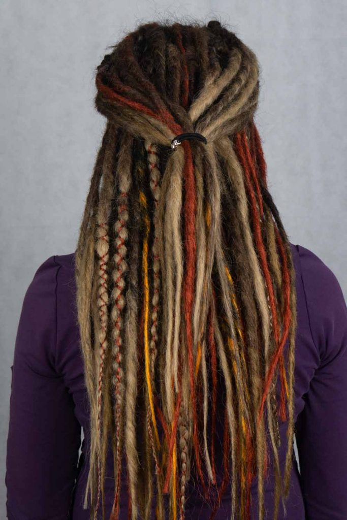 Long Dreadlocks with Different Colors