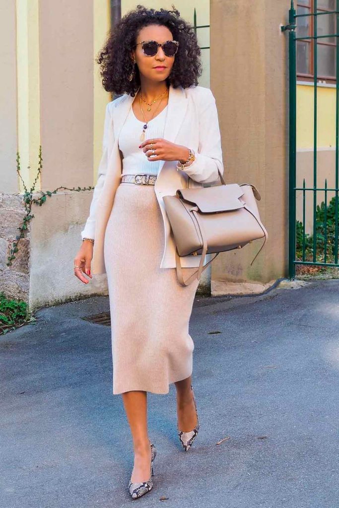 Long Pencil Skirts Classy Style