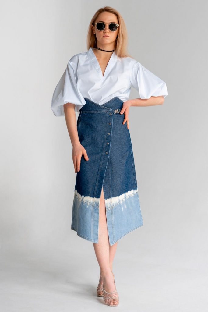 Long Jean Skirt Outfits