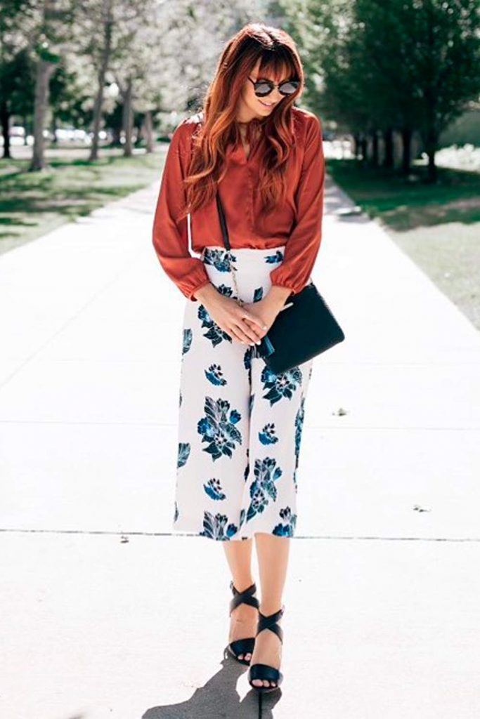 Long Floral Skirt Outfits