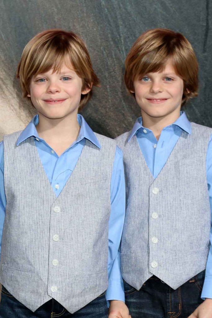 Cameron and Nicholas Crovetti: Long Side Swept Bangs