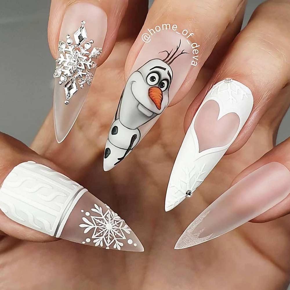 Frozen Disney Nails Design