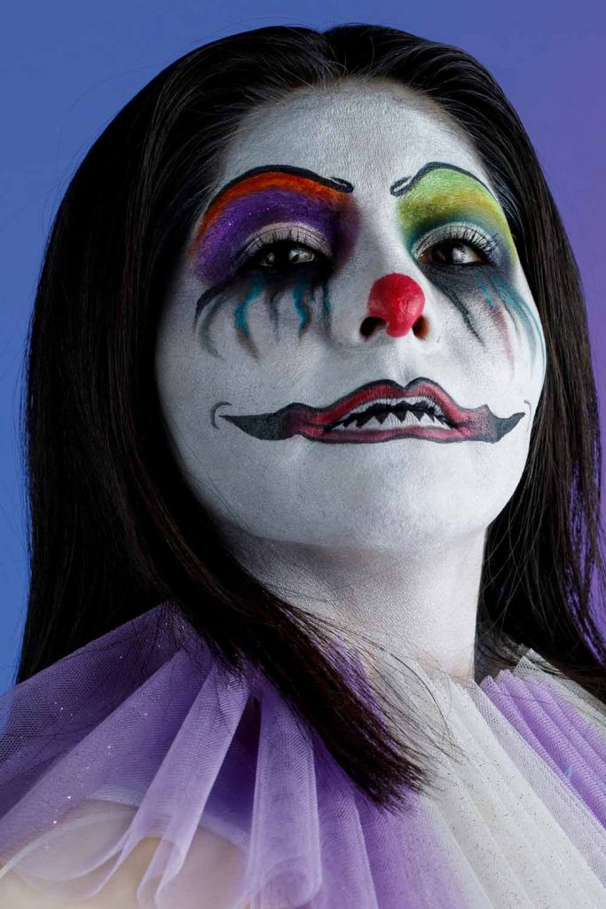Evil Clown Halloween Makeup