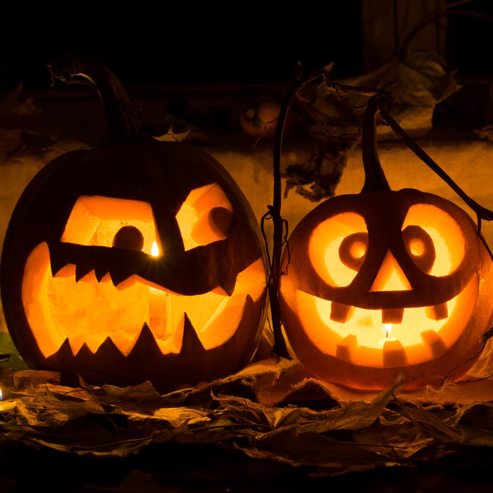 Funny Faces Halloween Pumpkin Carving Idea