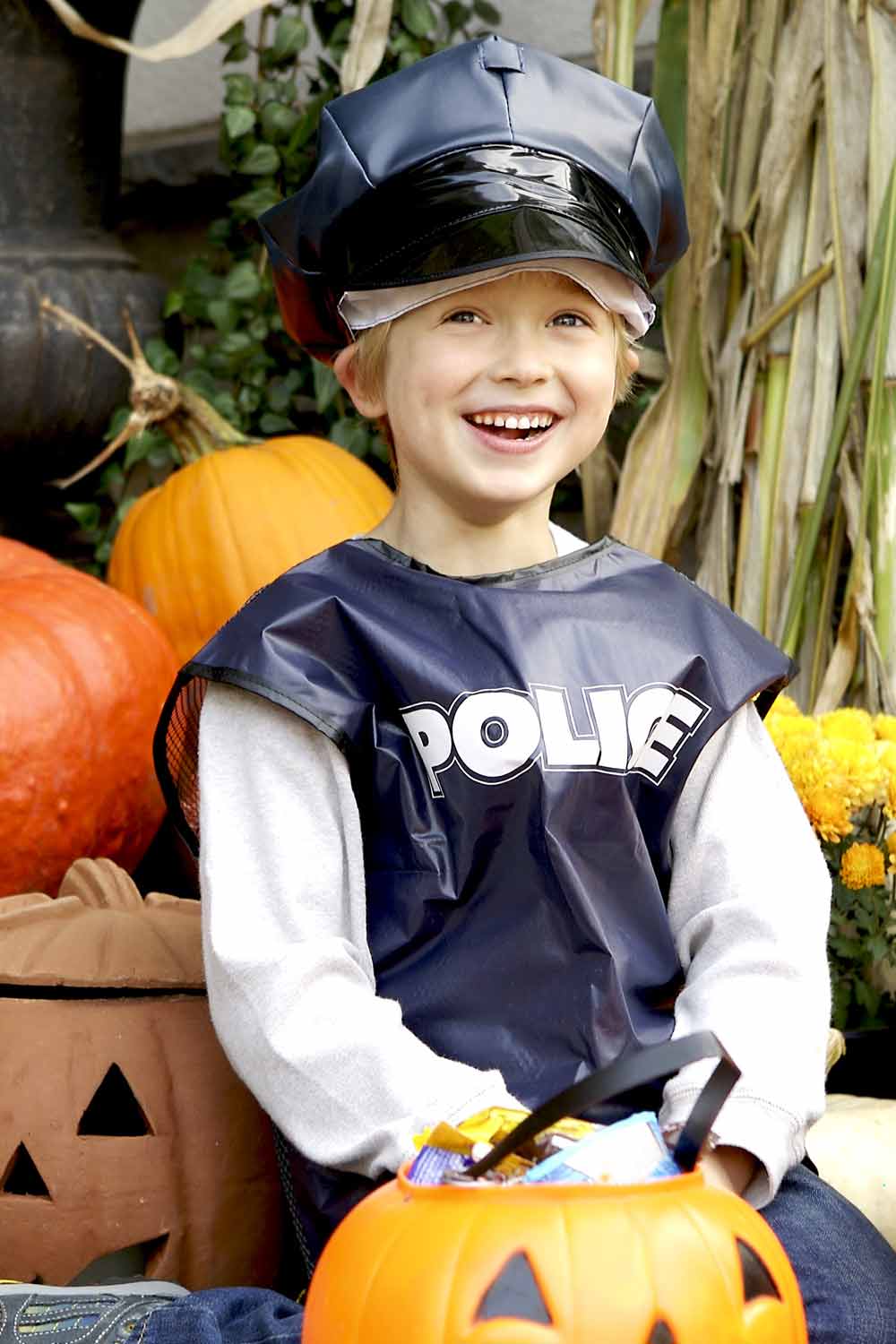 Police Man Halloween Costume for Boy