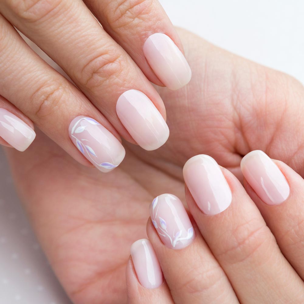 Nude Nails with Accent