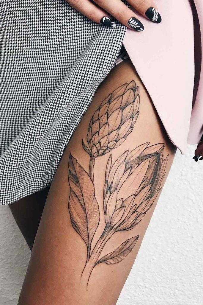 75 Sexy Thigh Tattoos That You Will Never Regret