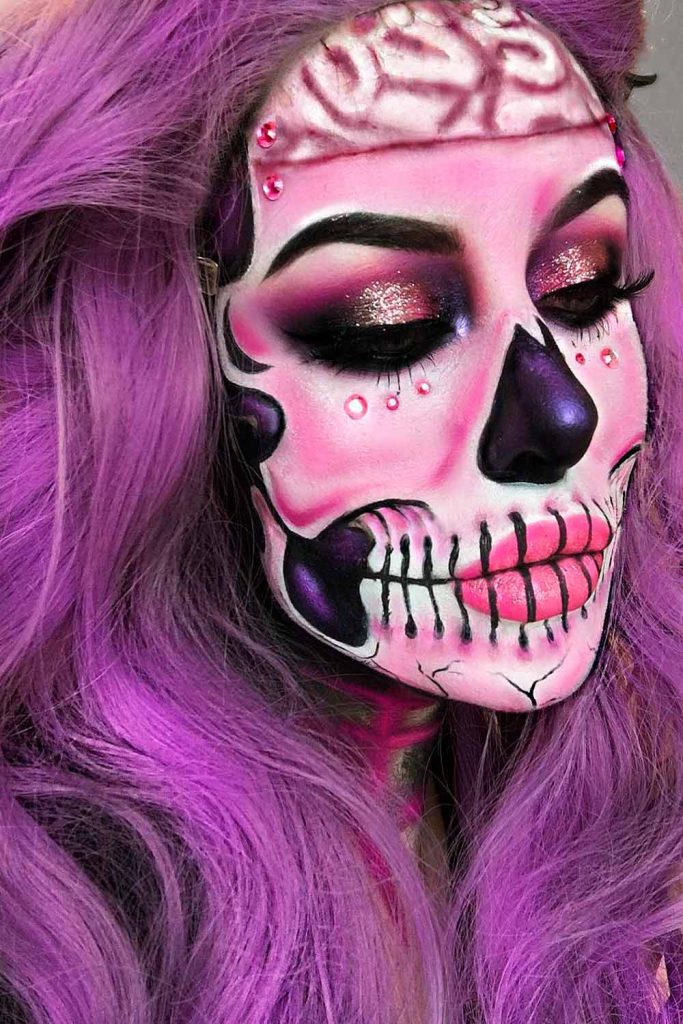 Colorful Skull Makeup Ideas