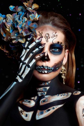Glam Skeleton Makeup Ideas