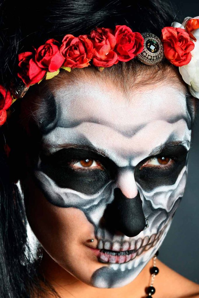 Black and White Skeleton Makeup Ideas