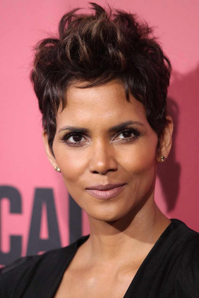 Halle Berry Spiky Pixie Cut