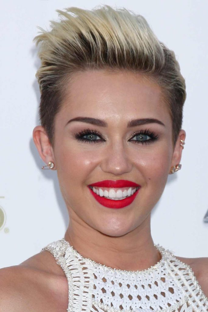 Miley Cyrus Short Edgy Boy Cut