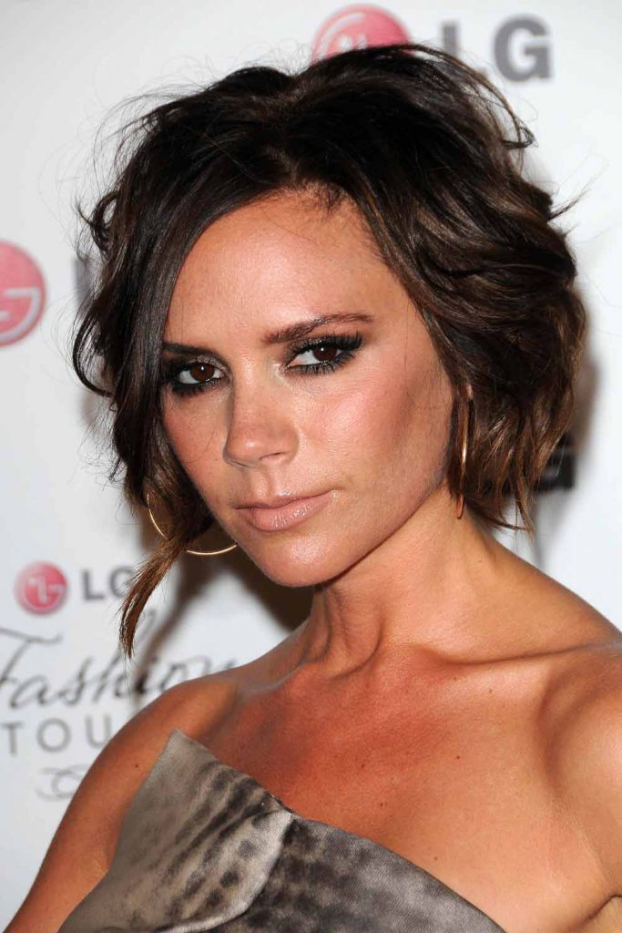 Victoria Beckham and Inverted Curly Bob
